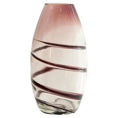 Mid-Century Modern Purple Murano Glass Vase, Italy, 1960