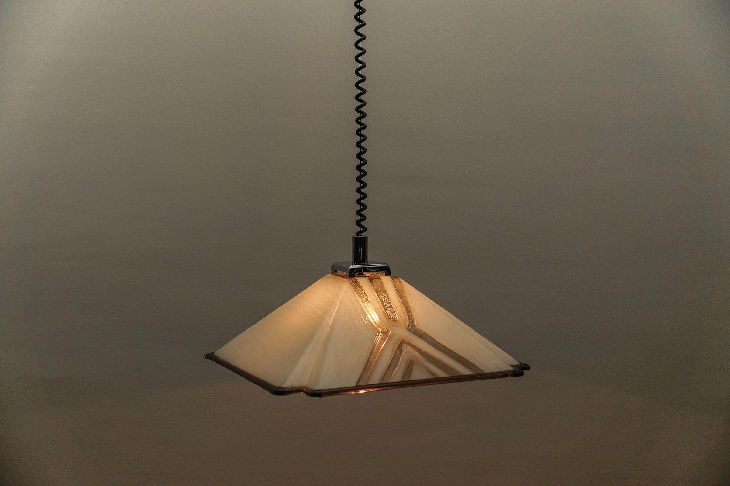 Lampada a piramide moderna di metà secolo di Gebrüder Cosack, anni '70 in vendita 4