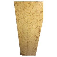 Mid Century Modern Python Skin Table Lamp by Karl Springer 1970