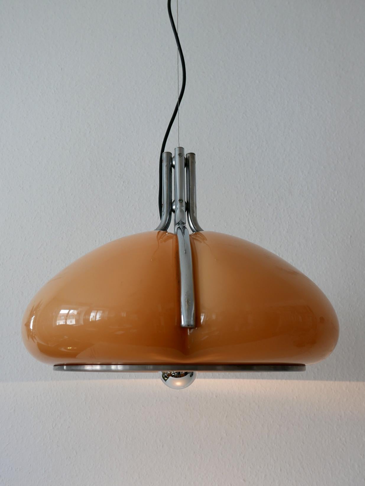 Mid-Century Modern Quadrifoglio Pendant Lamp by Harvey Guzzini, 1960s, Italy 2