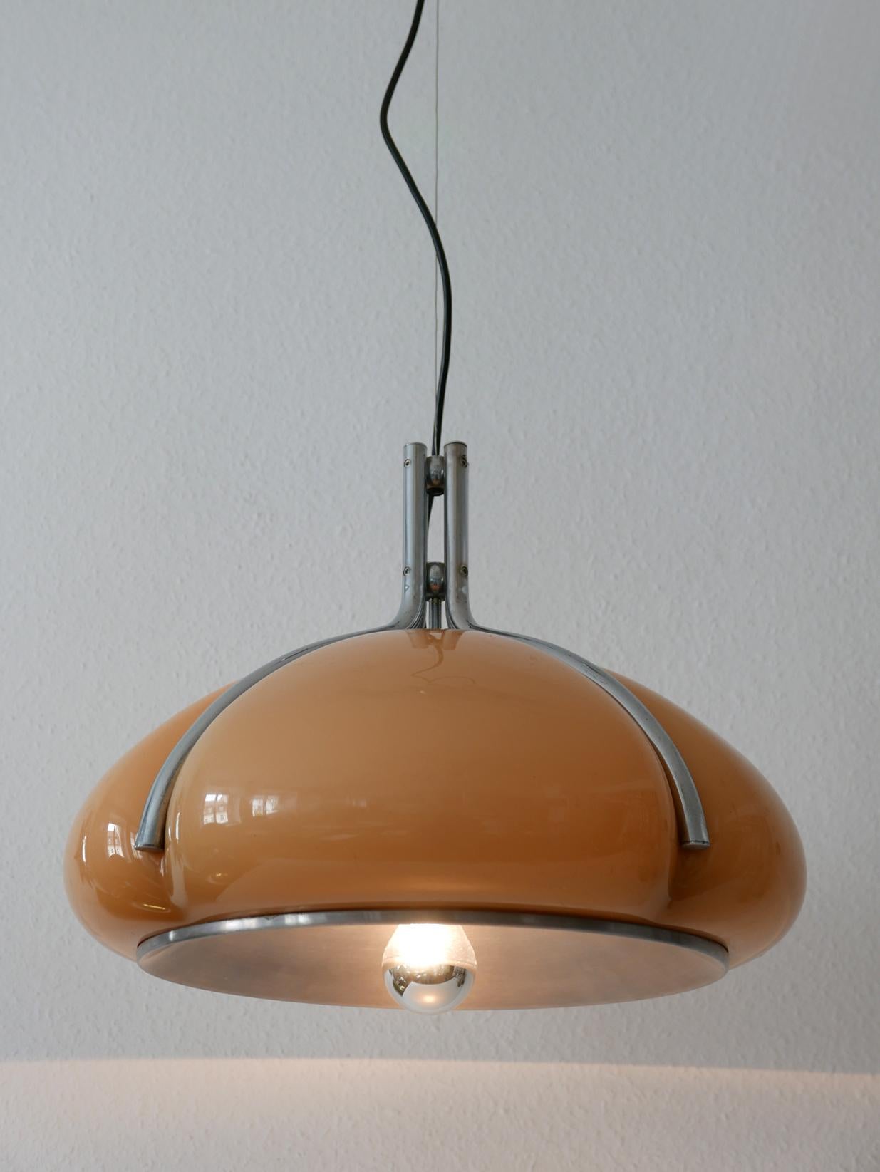 Mid-Century Modern Quadrifoglio Pendant Lamp by Harvey Guzzini, 1960s, Italy 4