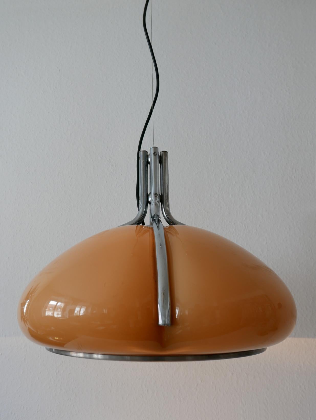 Mid-Century Modern Quadrifoglio Pendant Lamp by Harvey Guzzini, 1960s, Italy 5