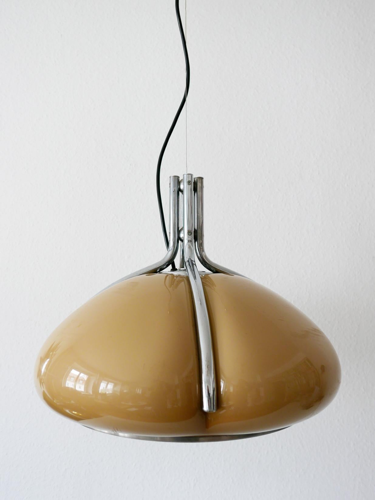 Mid-Century Modern Quadrifoglio Pendant Lamp by Harvey Guzzini, 1960s, Italy 8