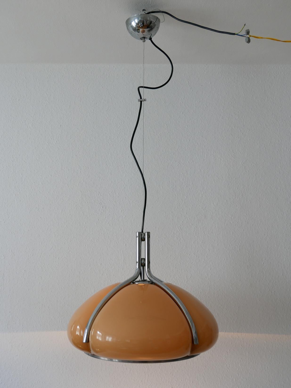 Lampe pendante Quadrifoglio moderne du milieu du siècle par Harvey Guzzini:: années 1960:: Italie 1