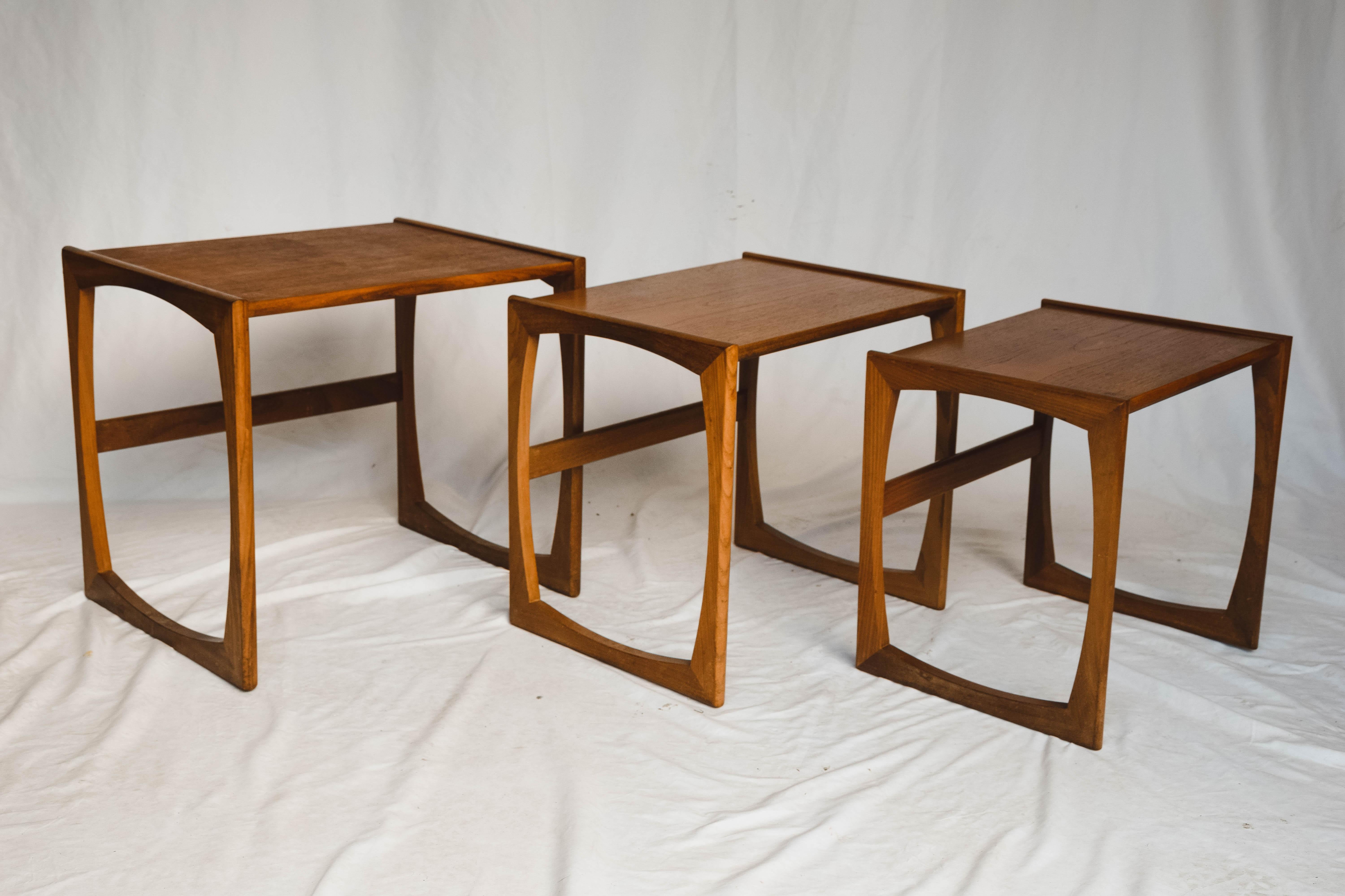 20th Century Mid-Century Modern Quadrille Nesting Table by G-Plan