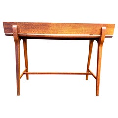 Mid-Century Modern Quarter-Sawn Oak Plant Stand, Scandinavia, circa 1950's