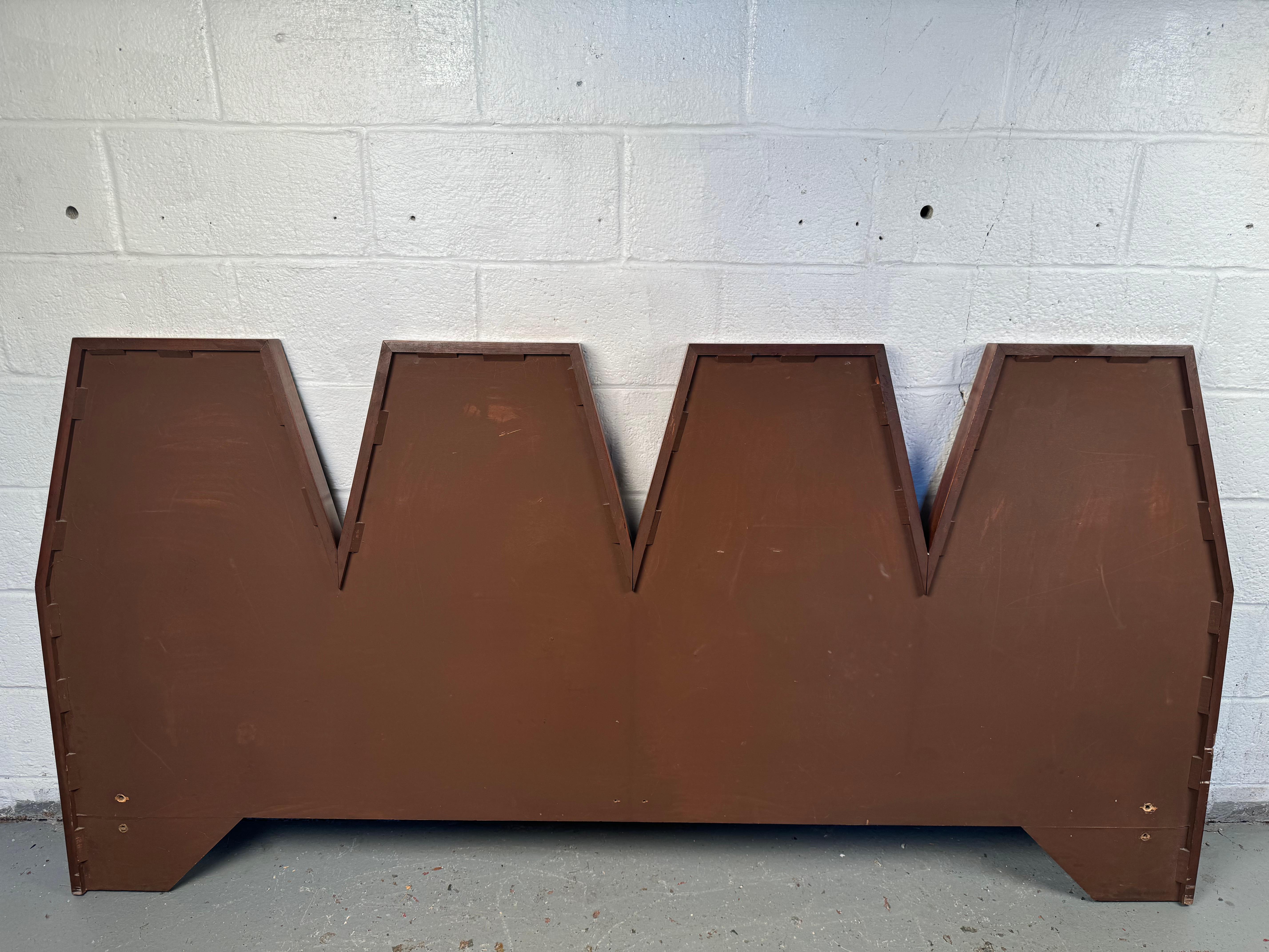 Mid-Century Modern Queen Headboard For Sale 4