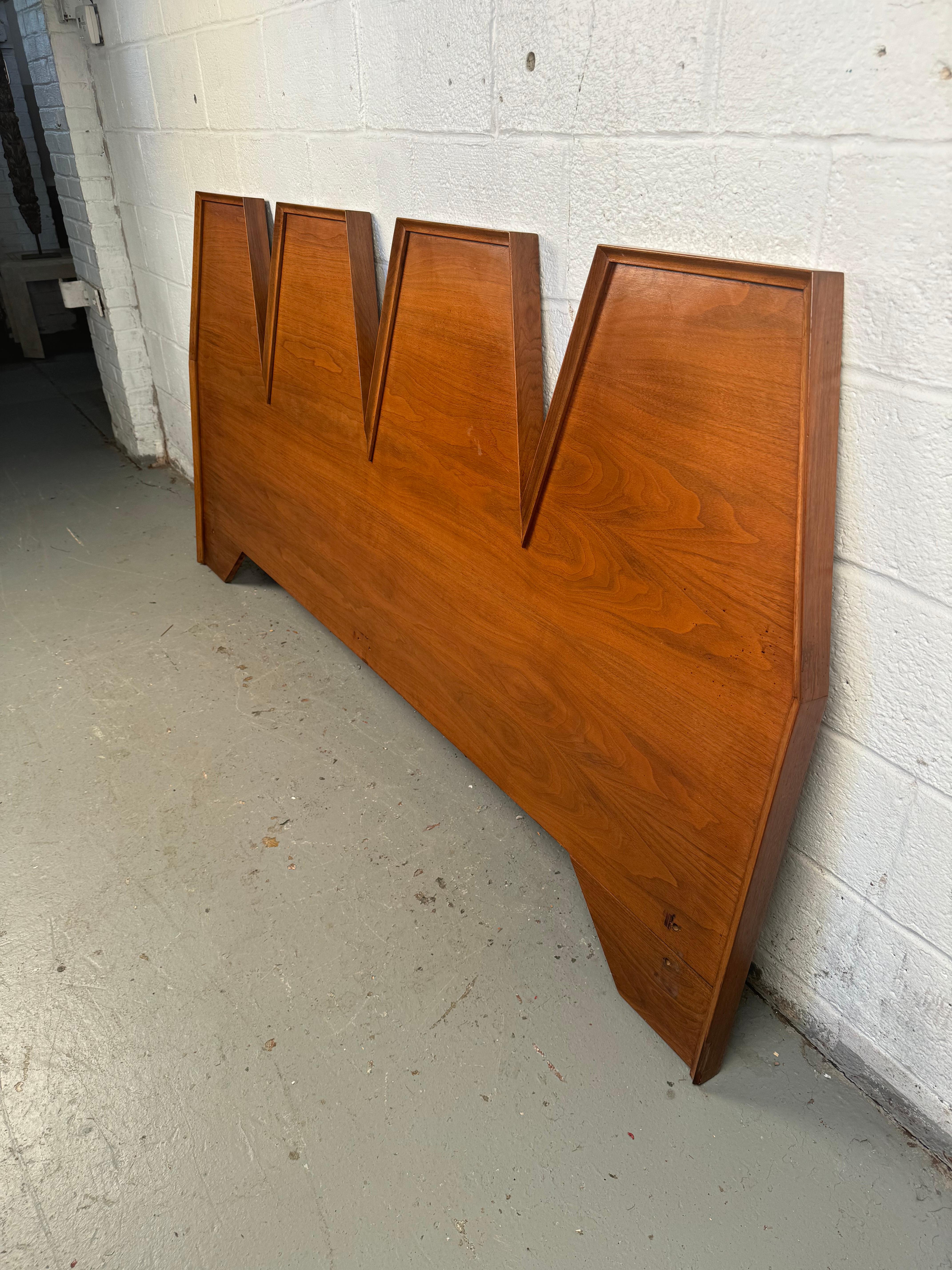 20th Century Mid-Century Modern Queen Headboard For Sale