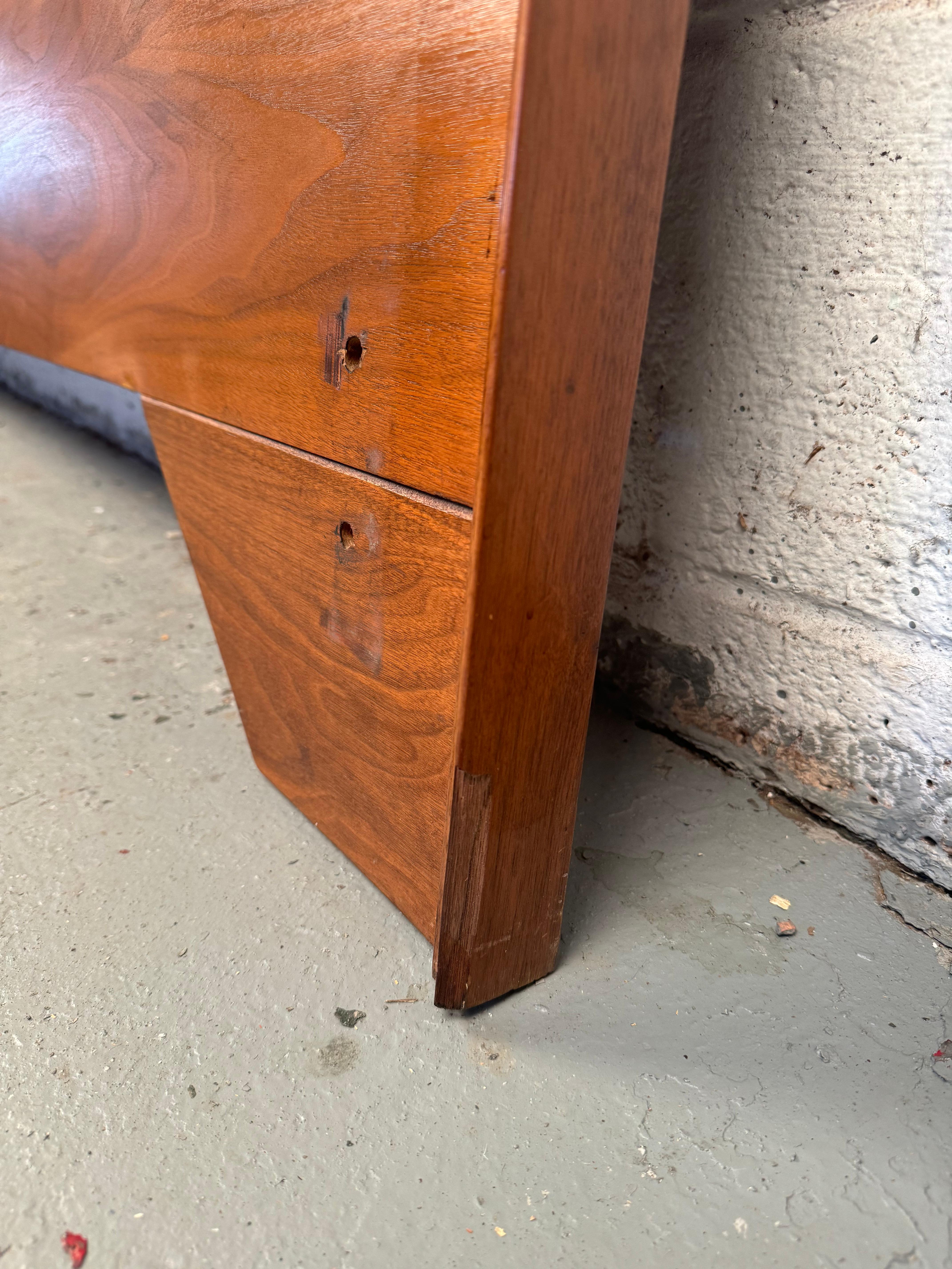 Wood Mid-Century Modern Queen Headboard For Sale