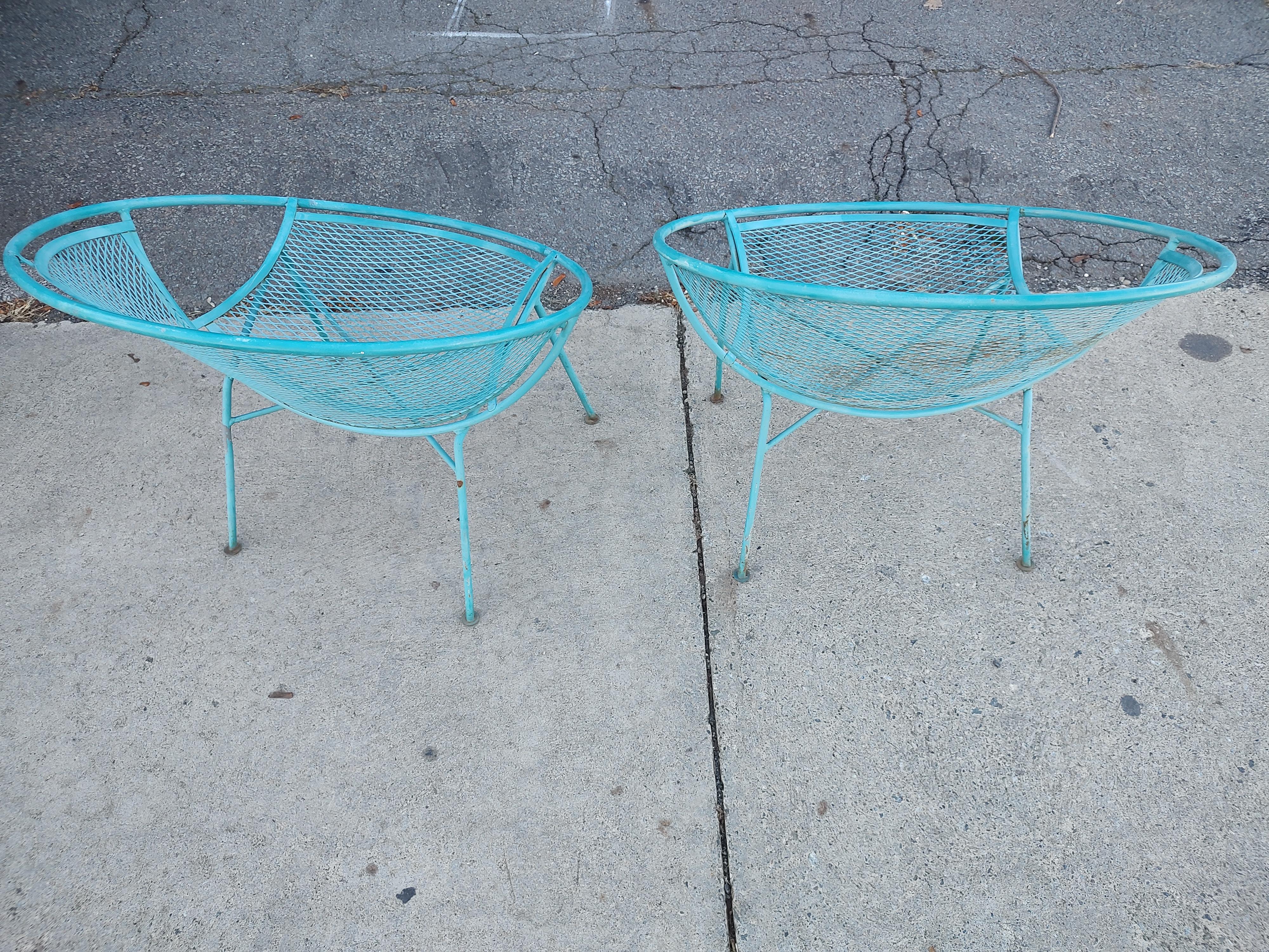 2 paires de chaises longues Radar de style mi-siècle moderne Maurizio Tempestini pour Salterini en vente 2
