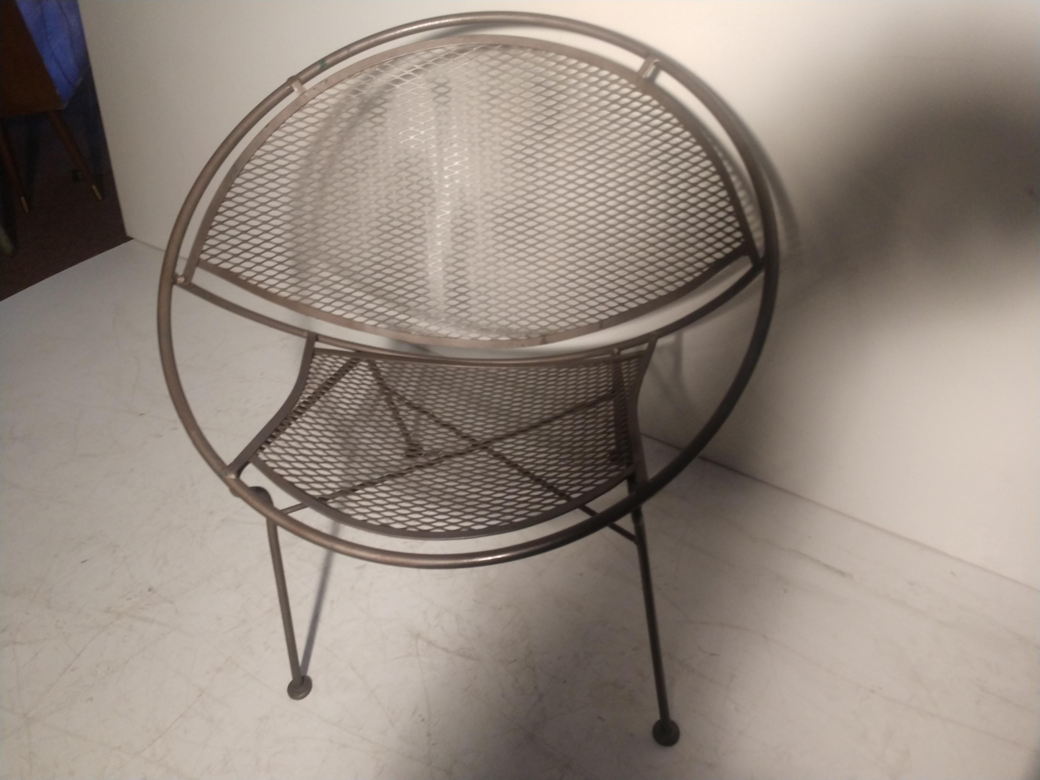 Mid-Century Modern Radar Saucer Lounge Chair Maurizio Tempestini John Salterini In Good Condition In Port Jervis, NY