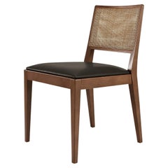 Mid-Century Modern Raffia Dining Chair