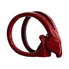 Mid-Century Modern Rams Head Sculpture by Jaru of California