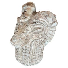 Mid Century Modern Ram's Head Sculpture