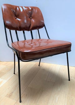 Mid-Century Modern Seltenes 1950er Jahre Vintage Paar Paul Laszlo Eisenstühle