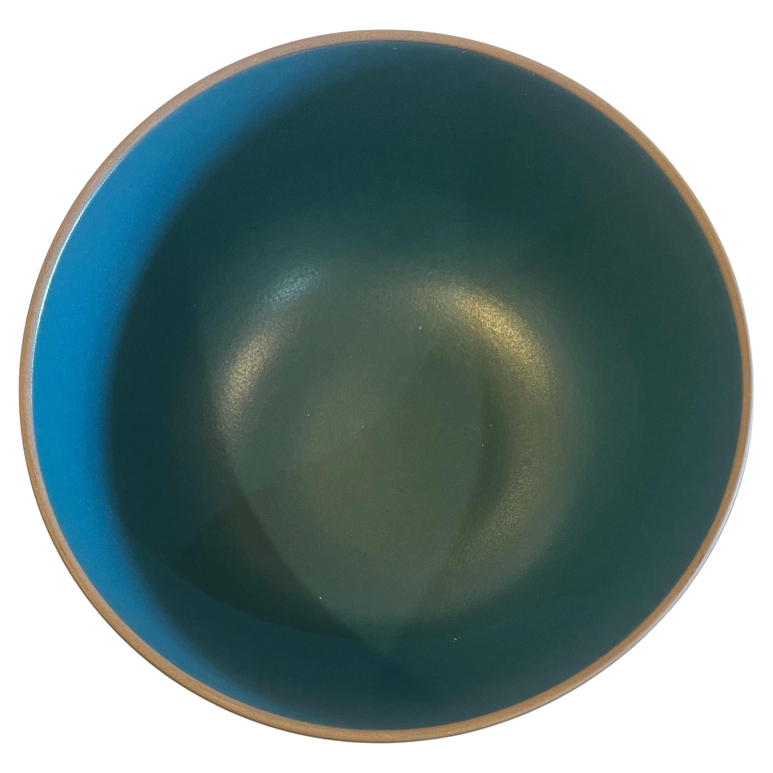 Beautiful and rare double tone large bowl design by Heath Ceramics of San Francisco California nice lines ceramic with no chips or cracks and beautiful color.