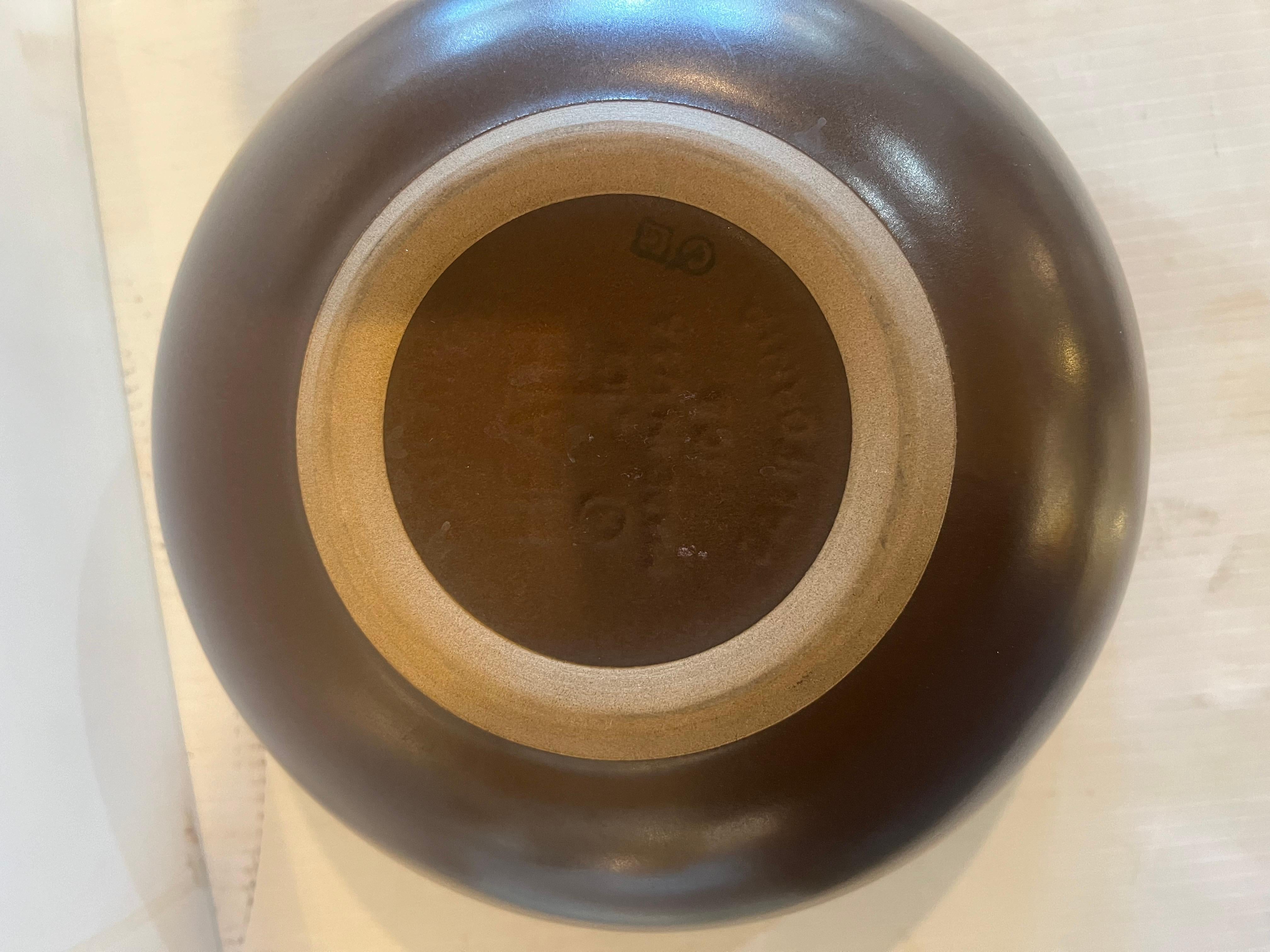 20th Century Mid-Century Modern Rare 2 Tone Large Bowl by Heath Ceramics California Design