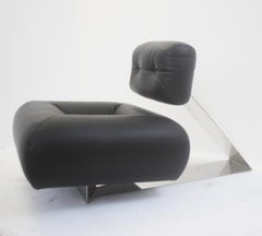 Mid-Century Modern Rare "Aran" Lounge Chair Oscar Niemeyer, 1970s