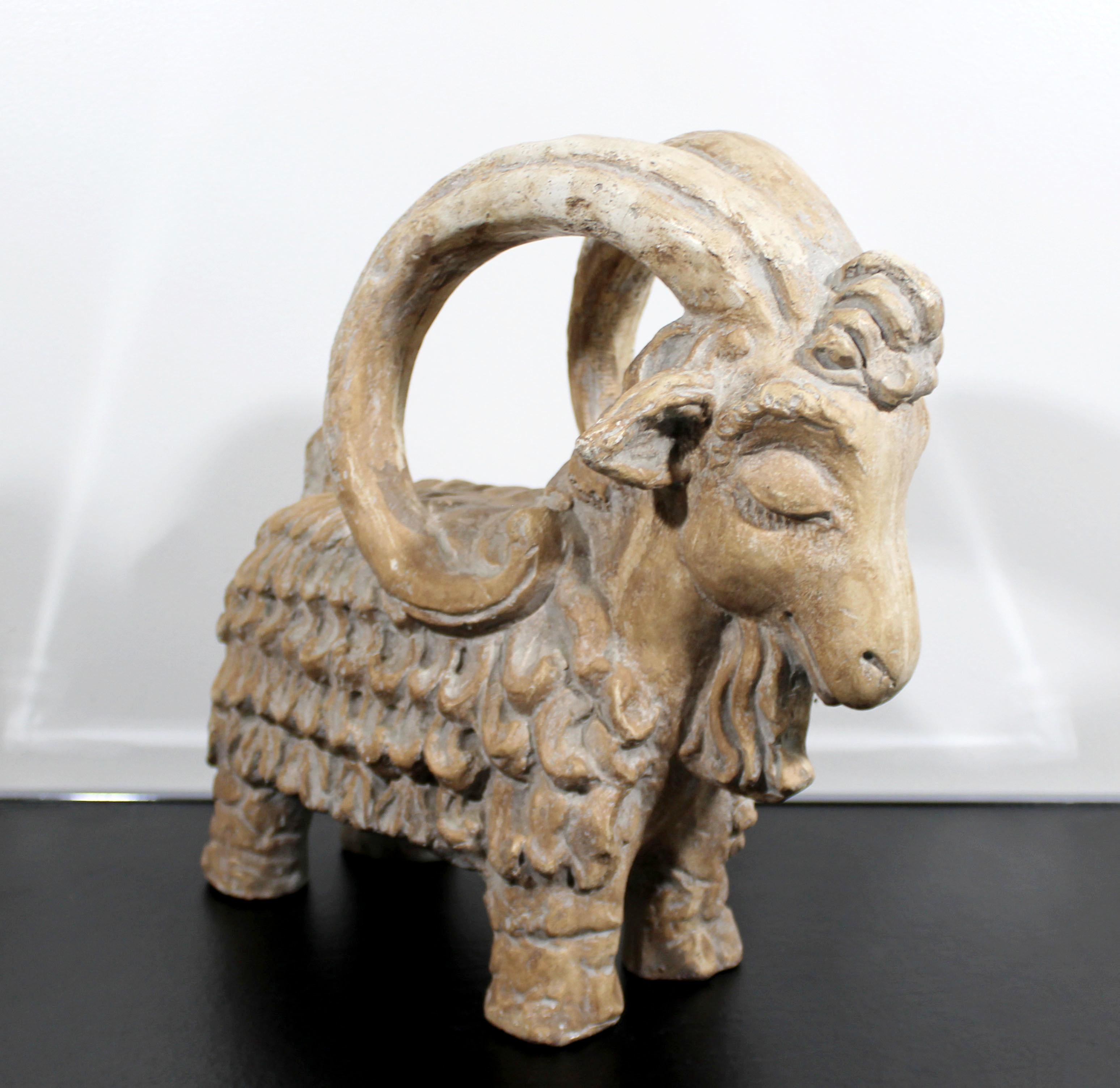 For your consideration is a gorgeous Aries ram table sculpture, signed by Austin Productions and dated 1971. In excellent vintage condition. The dimensions are 15