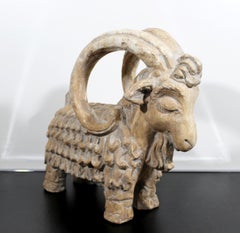 Mid-Century Modern Rare Austin Production Signed Aries Ram Table Sculpture, 1971