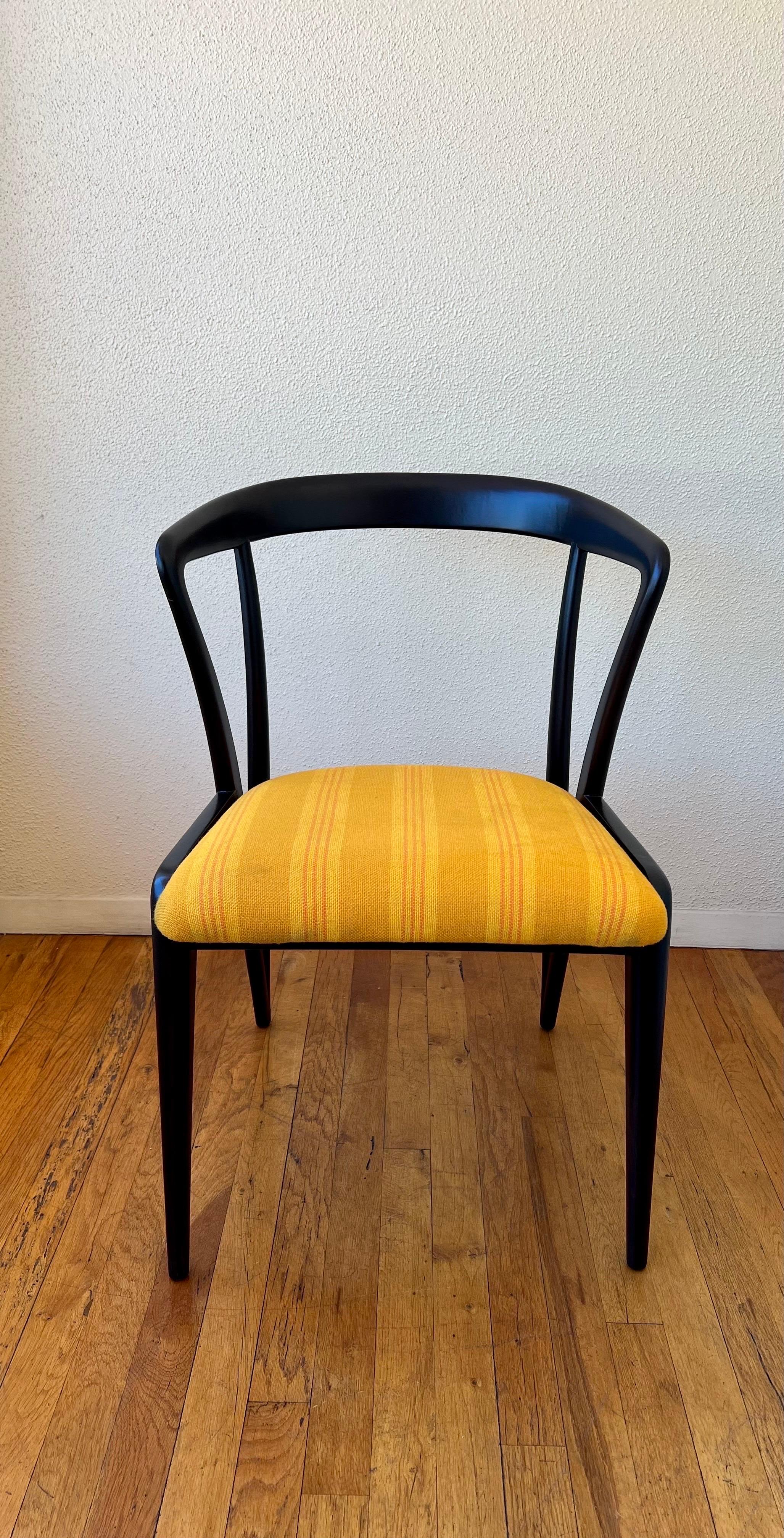 Mid-Century Modern Rare Chair by Bertha Schaefer for Singer & Sons Lacquer In Good Condition For Sale In San Diego, CA