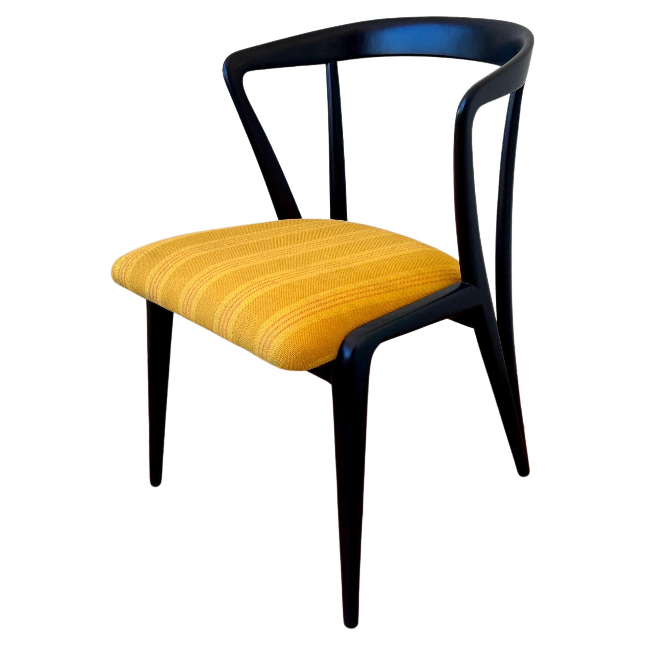 Mid-Century Modern Rare Chair by Bertha Schaefer for Singer & Sons Lacquer For Sale