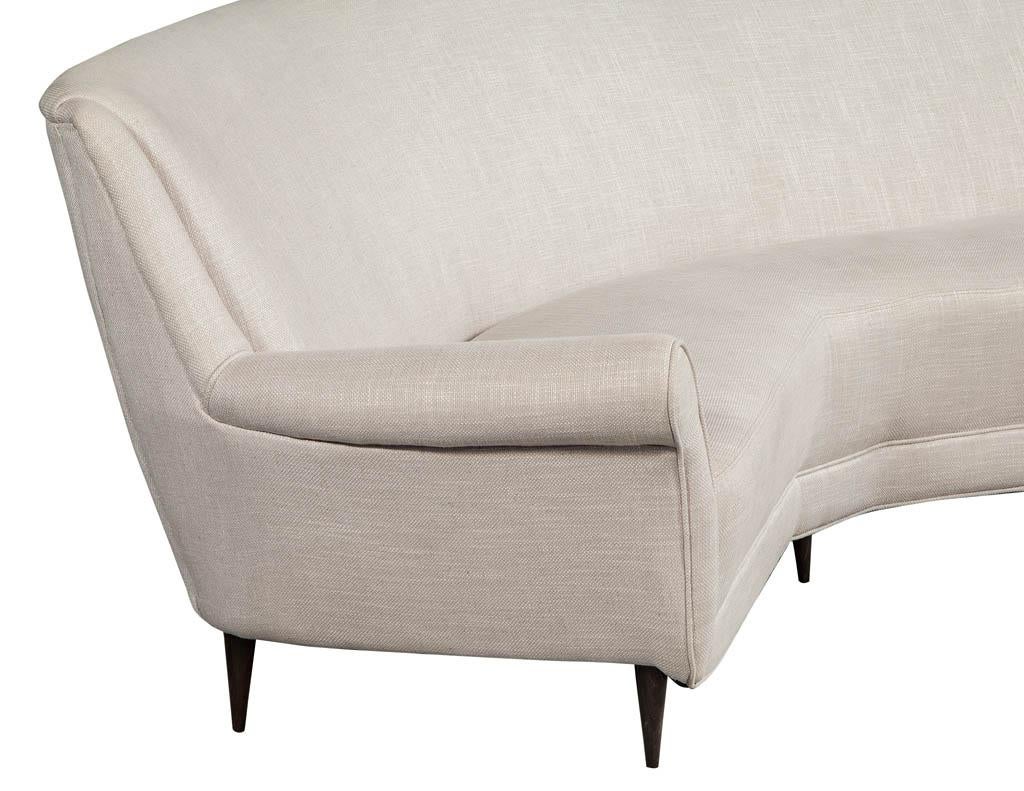 Mid-Century Modern Rare Corner Italian Sofa Attributed to Marco Zanuso 5