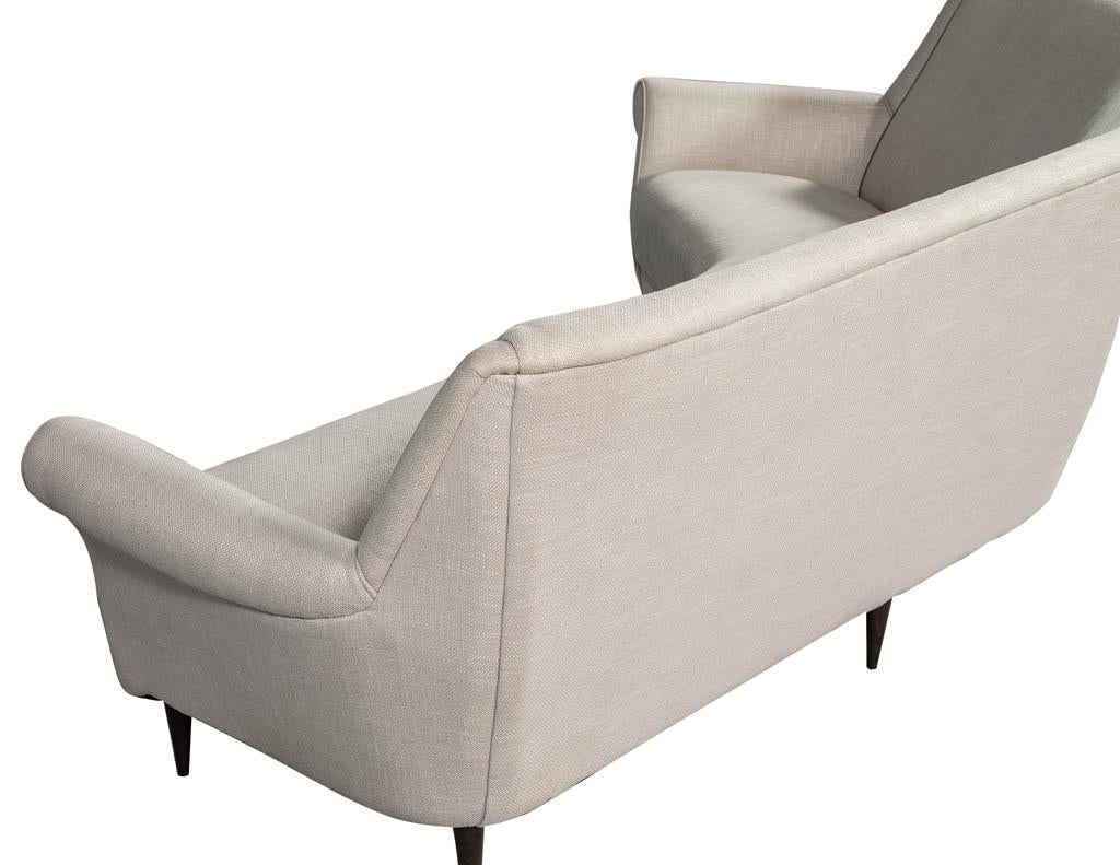 Mid-Century Modern Rare Corner Italian Sofa Attributed to Marco Zanuso 15