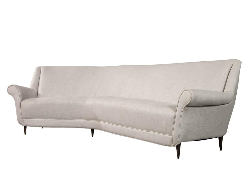Mid-20th Century Mid-Century Modern Rare Corner Italian Sofa Attributed to Marco Zanuso