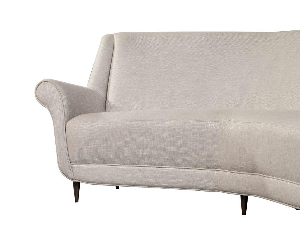 Fabric Mid-Century Modern Rare Corner Italian Sofa Attributed to Marco Zanuso
