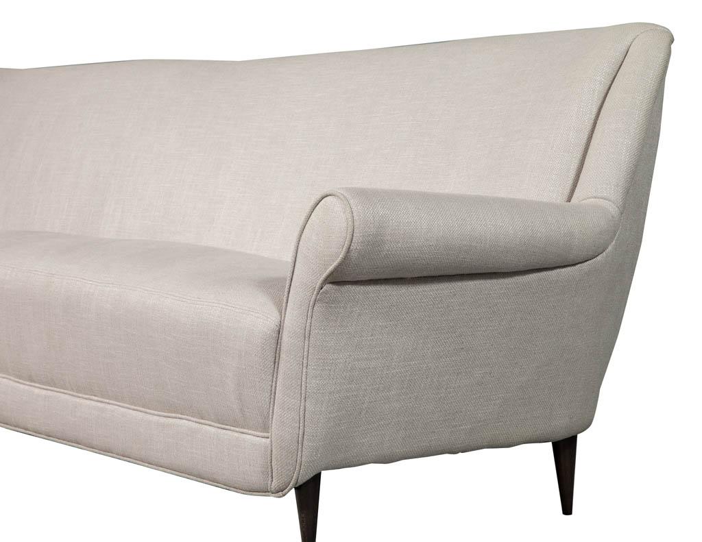 Mid-Century Modern Rare Corner Italian Sofa Attributed to Marco Zanuso 1