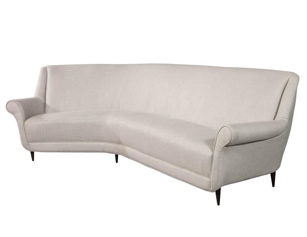 Mid-Century Modern Rare Corner Italian Sofa Attributed to Marco Zanuso 2