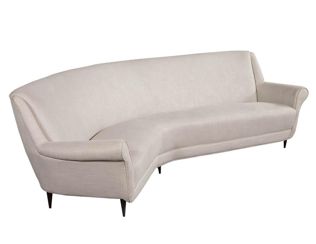 Mid-Century Modern Rare Corner Italian Sofa Attributed to Marco Zanuso 4