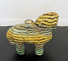 Mid-Century Modern Rare Fantoni Raymor Ceramic Horse Table Sculpture Italy 1950s