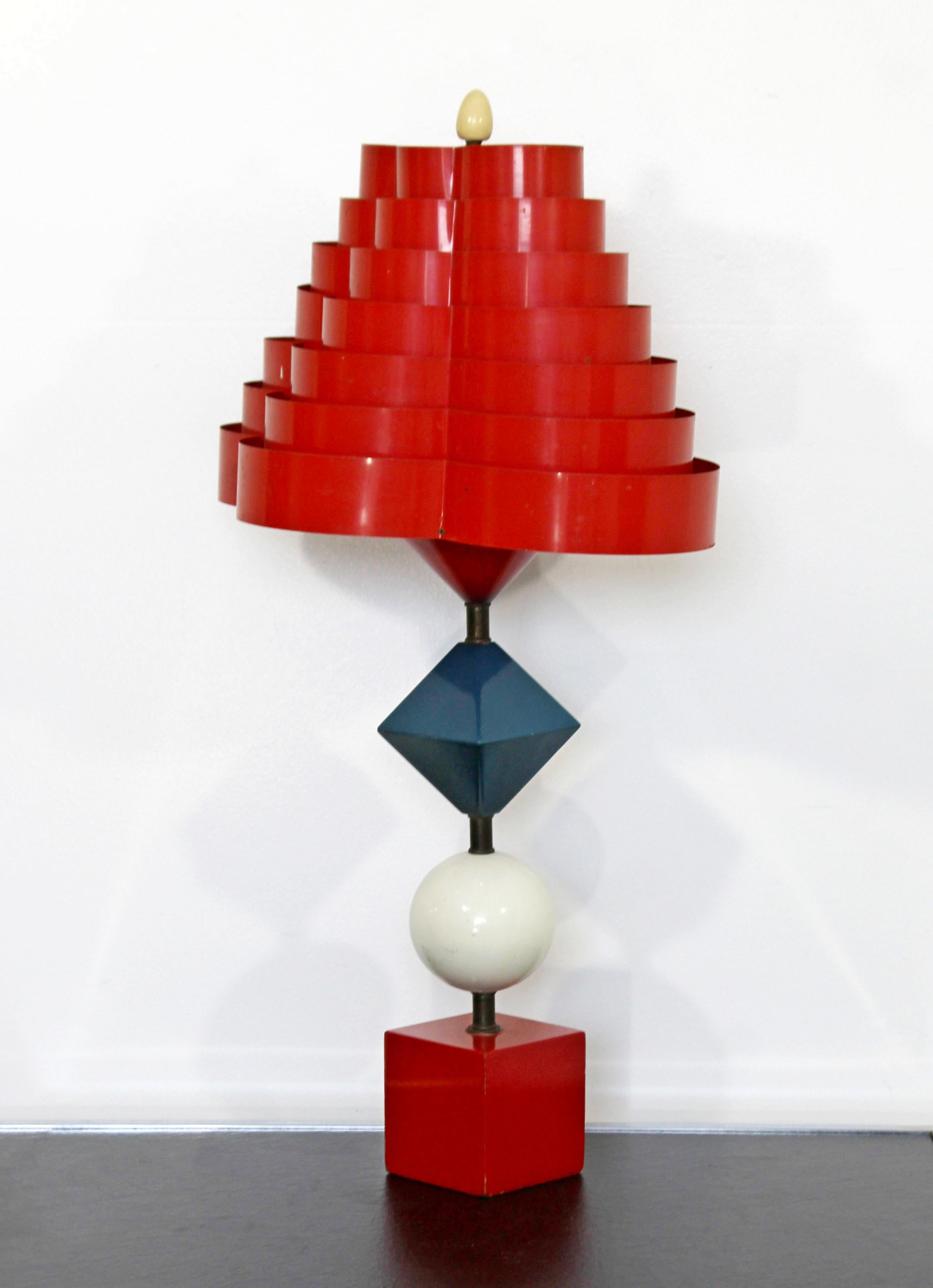 Mid-20th Century Mid-Century Modern Rare Gerald Thurston Lightolier Lamp 1960s Memphis Style