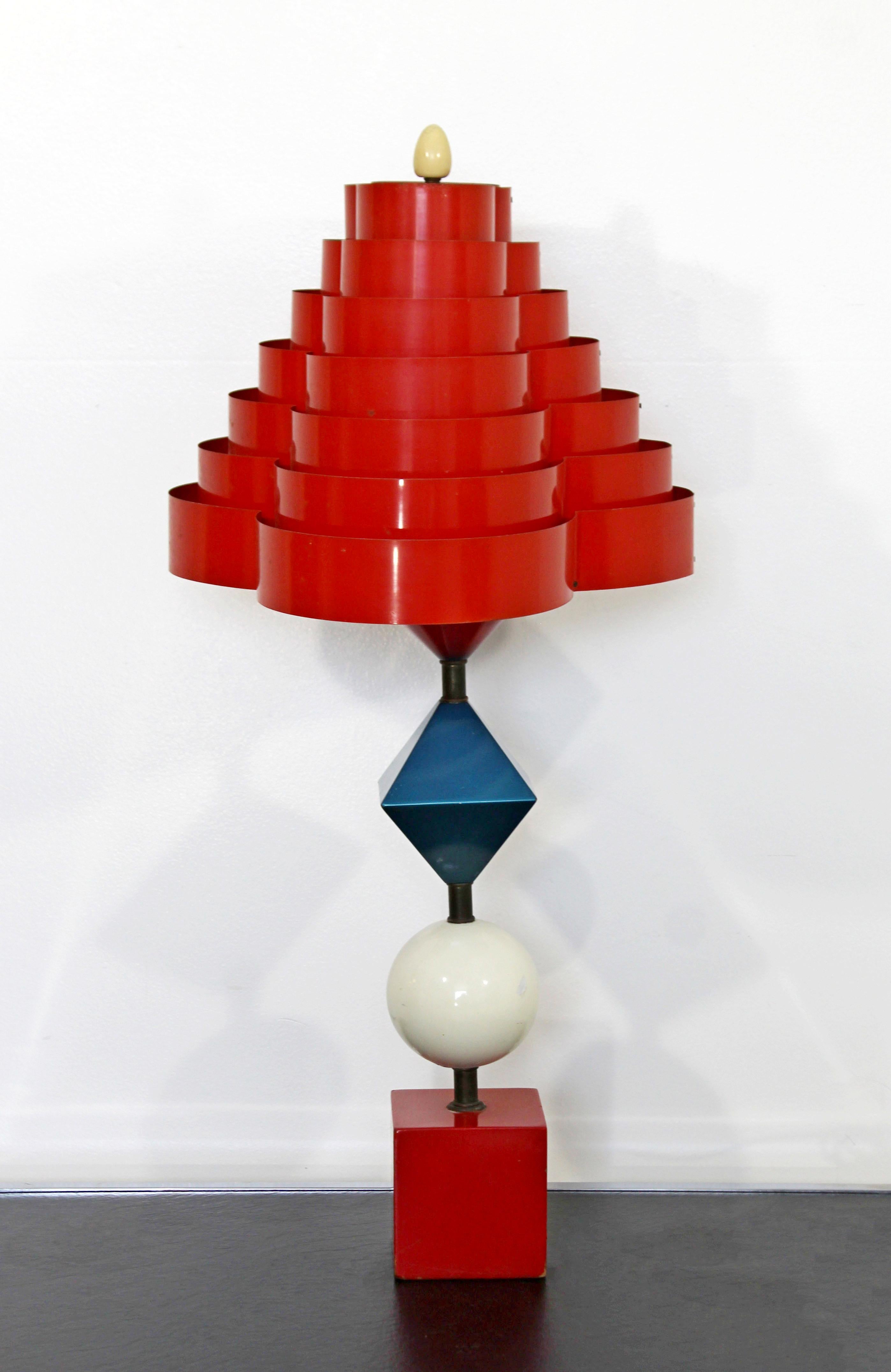 Mid-Century Modern Rare Gerald Thurston Lightolier Lamp 1960s Memphis Style 1