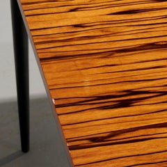 Mid Century Modern Rare Harvey Probber Curved Macassar Corner Tables - A Pair