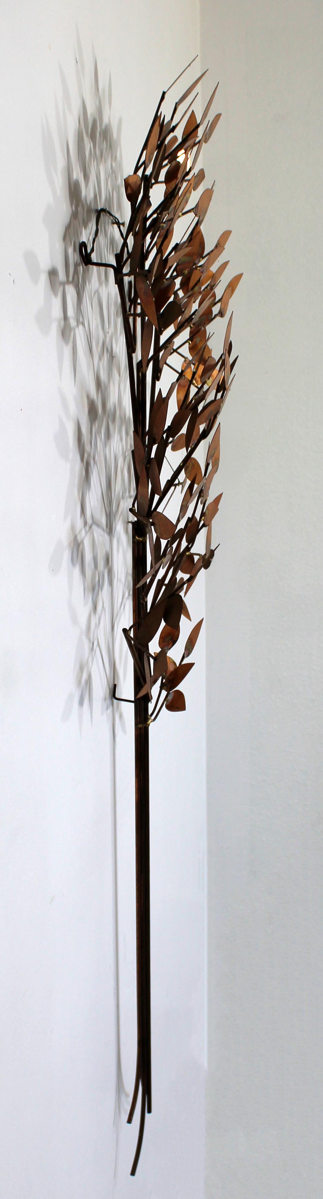 Late 20th Century Mid-Century Modern Rare Large Copper Tree Wall Sculpture Signed Curtis Jere