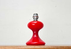 Mid-Century Modern Rare Red ML1 Glass Table Lamp Ingo Maurer M-Design, 1960s