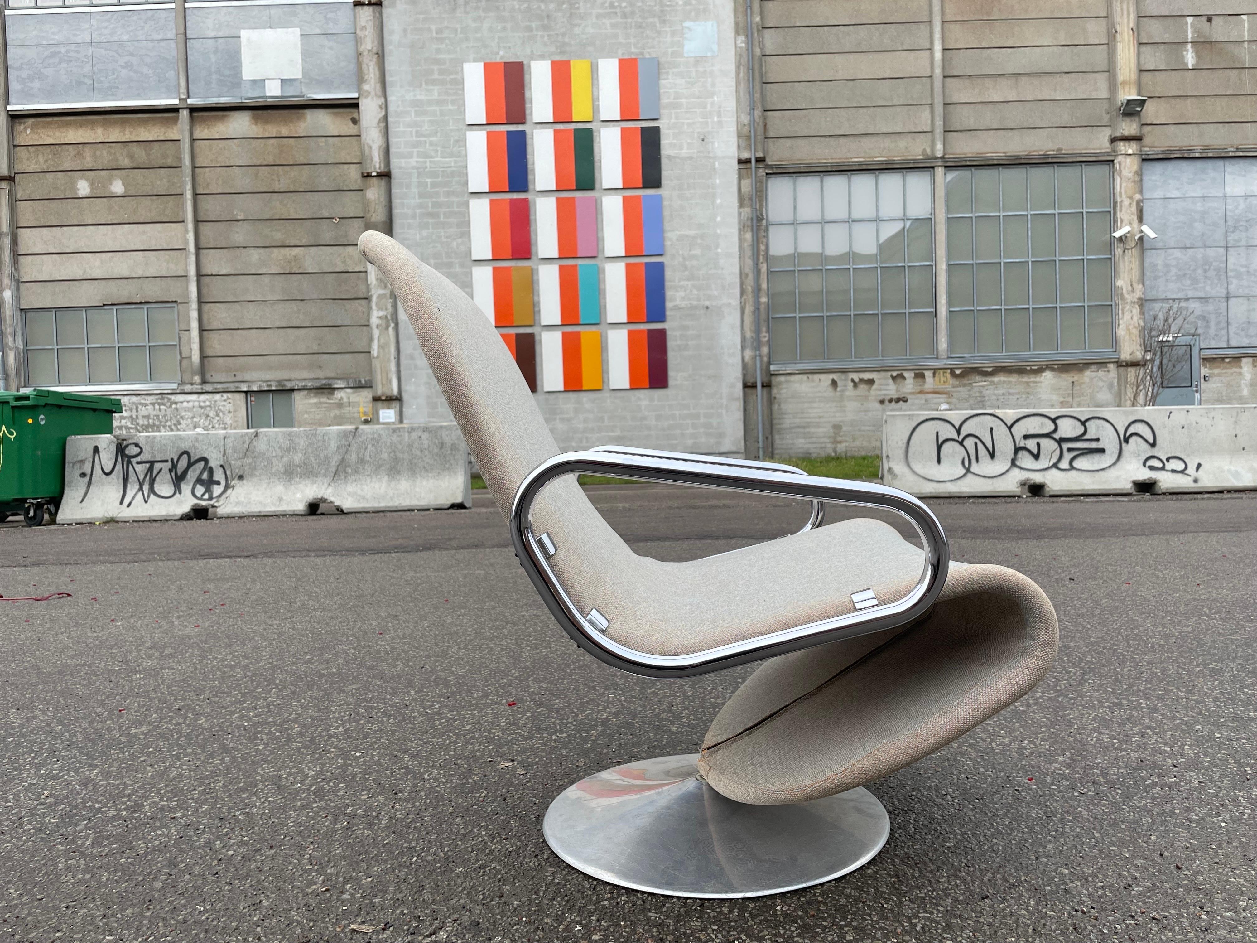 Mid-Century Modern Rare Verner Panton Chair  For Sale 2