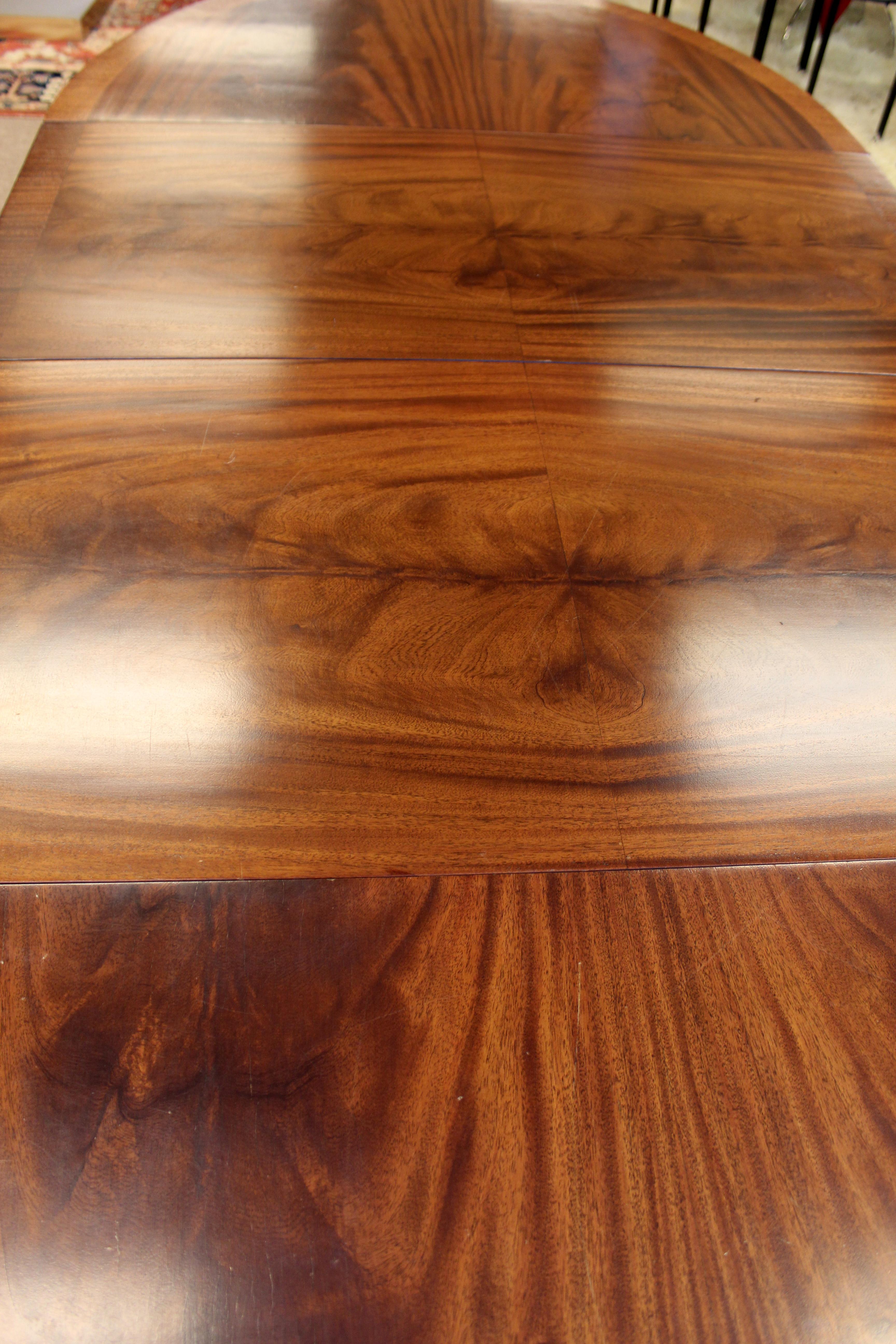 Brass Mid-Century Modern Rare Wormley for Dunbar Drop Leaf Wood Oval Dining Table