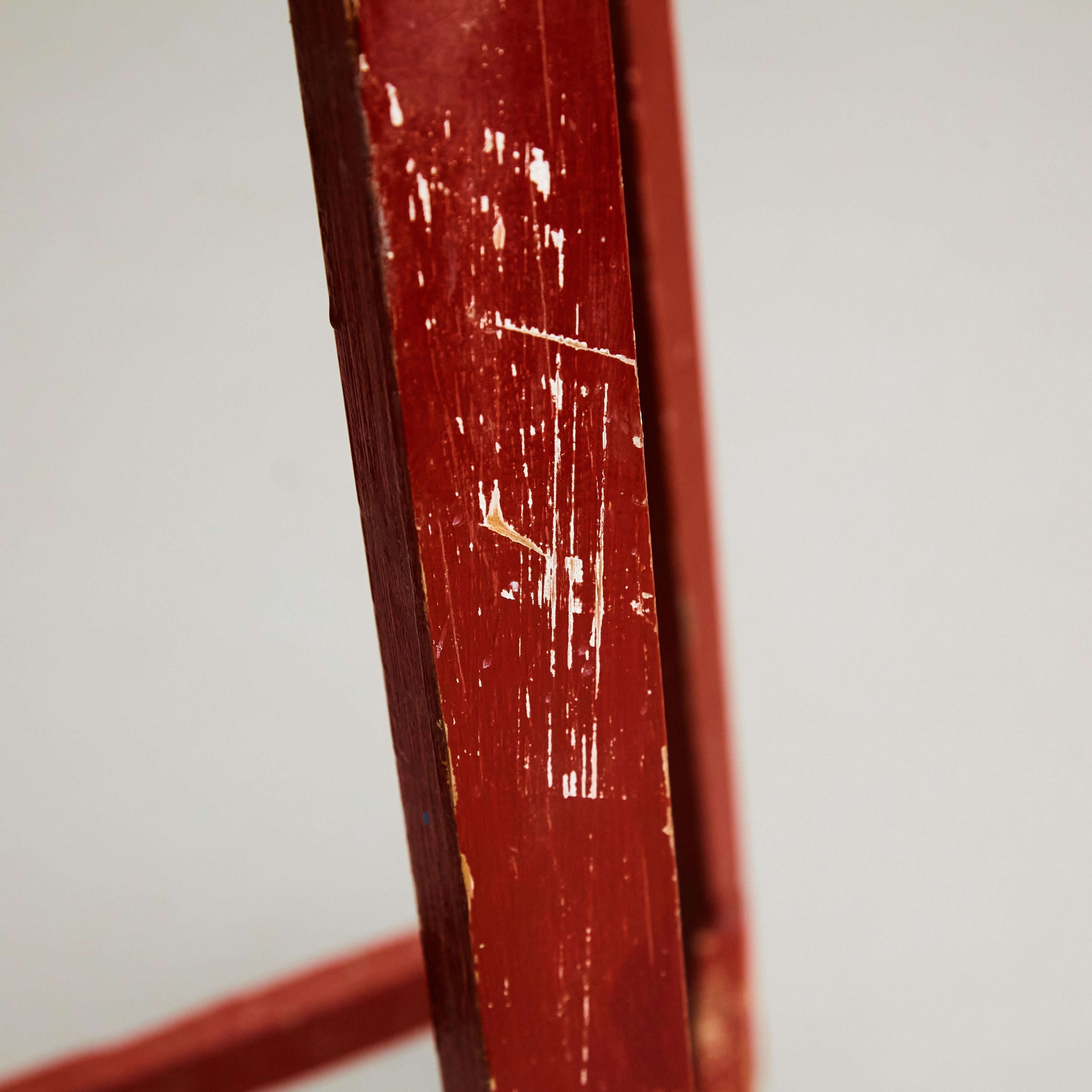 Mid-Century Modern Rationalist Wood High Stool, circa 1950 For Sale 5
