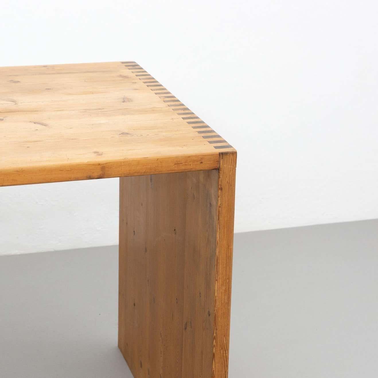 Mid-Century Modern Rationalist Wood Table, circa 1960 For Sale 1