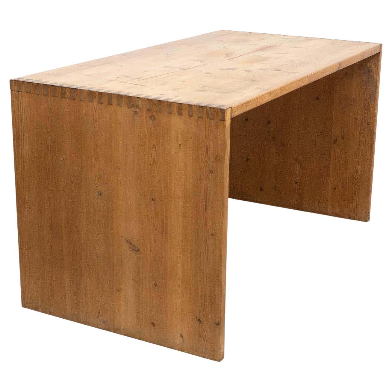 Mid-Century Modern Rationalist Wood Table, circa 1960 For Sale