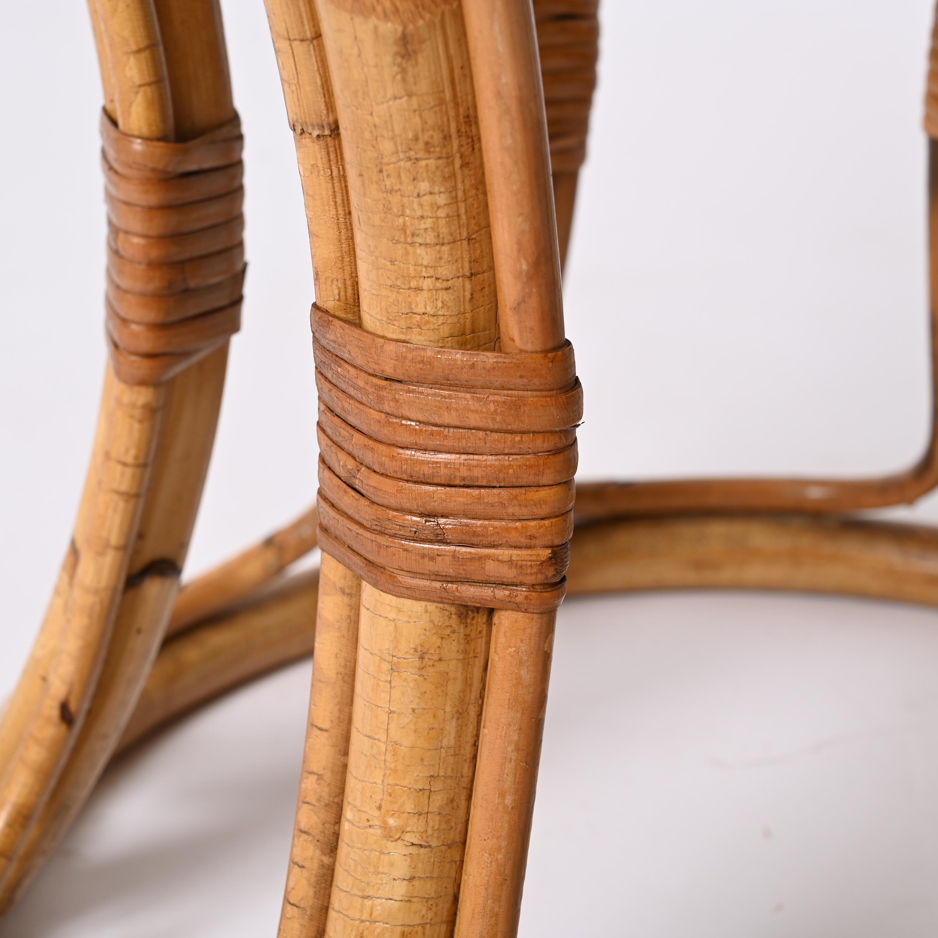 Tabouret rond italien moderne du milieu du siècle dernier, années 1960 en vente 1