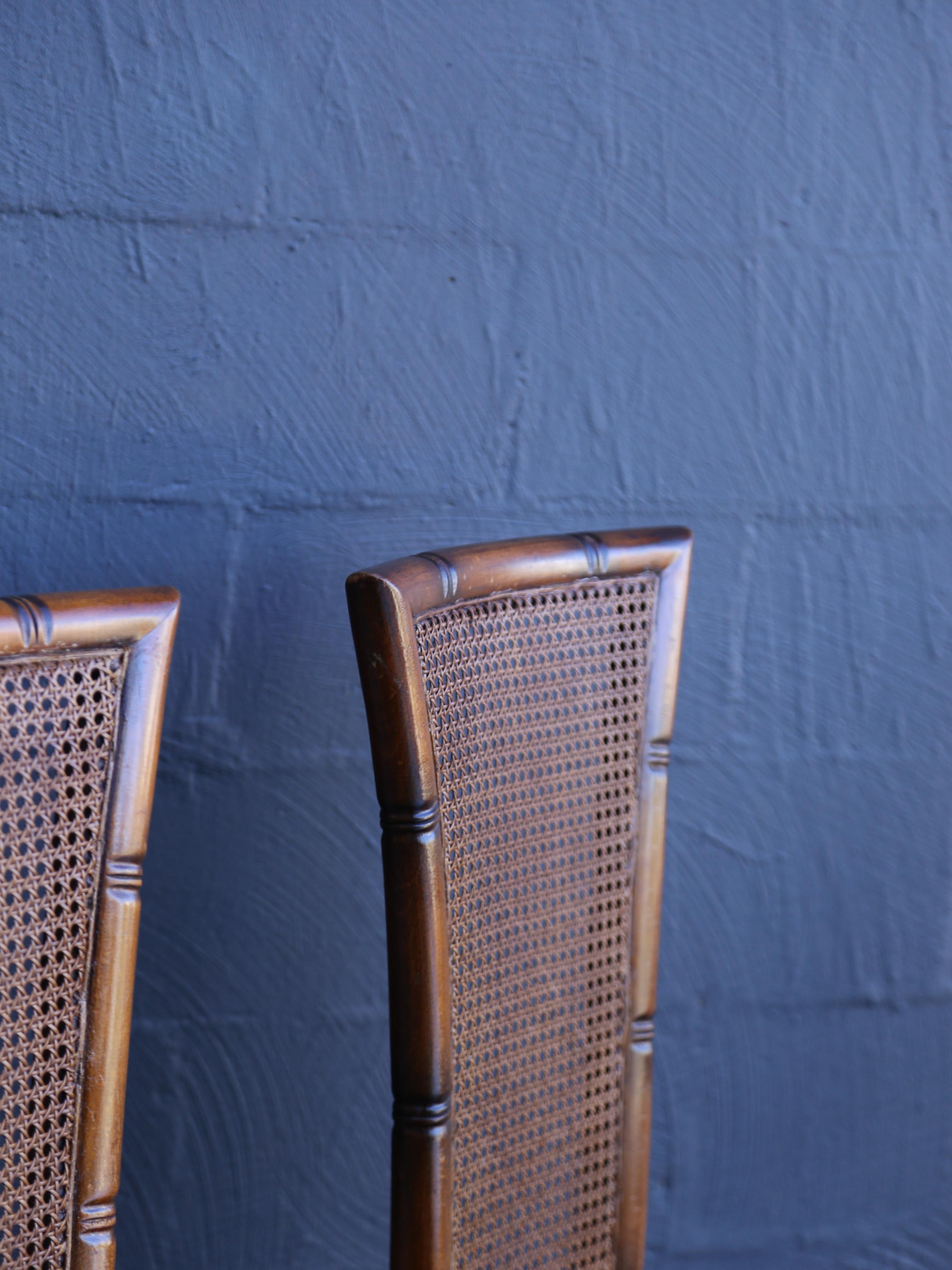 Mid-century Modern Rattan and Wood Dining Set by Marzio Cecchi for Studio Most For Sale 7