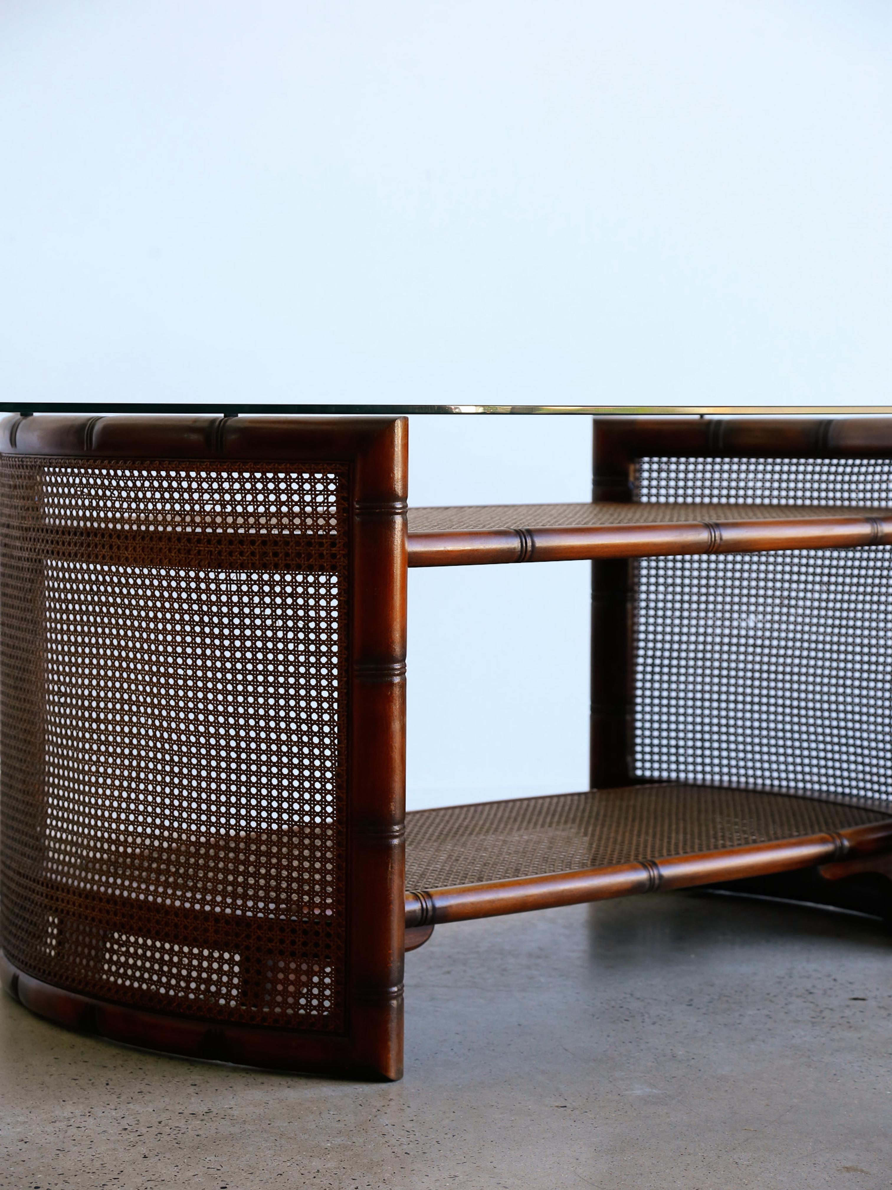 Mid-century Modern Rattan and Wood Dining Set by Marzio Cecchi for Studio Most For Sale 14