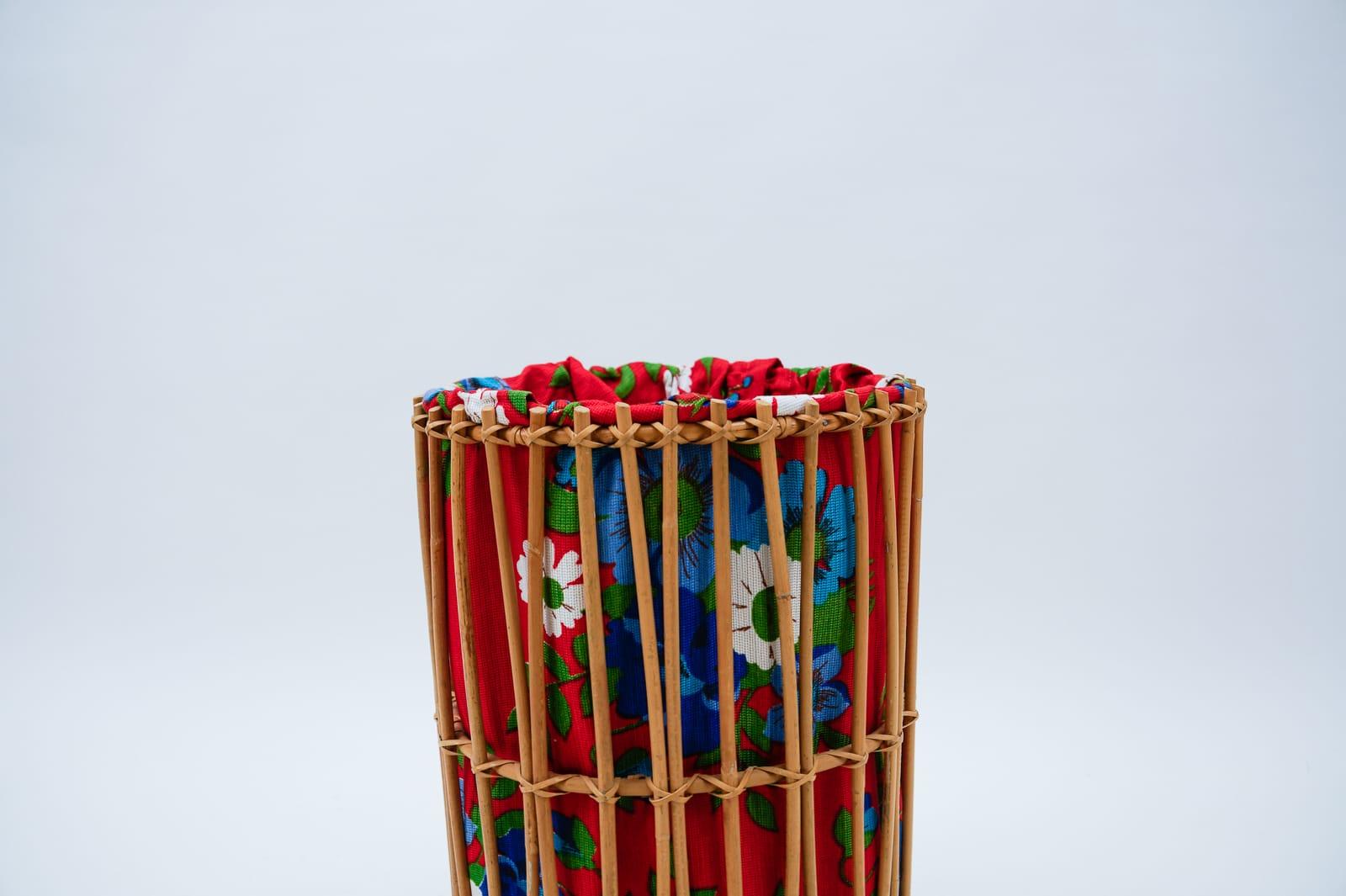 Italian Mid-Century Modern Rattan Basket, Italy, 1960s