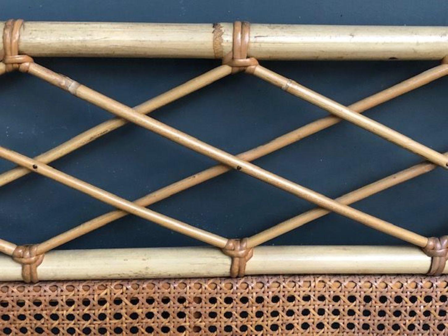 rattan king headboard