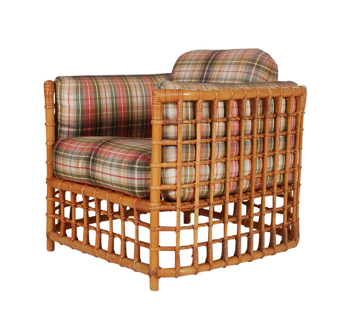 rattan lounge chair